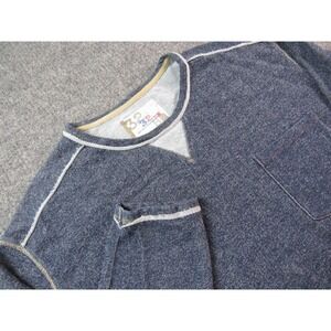 32‎ Bar Blues Sweatshirt Mens XXL Blue Long Sleeve Pocket Crewneck Pullover